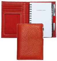 Small Leather Wirebound Agendas